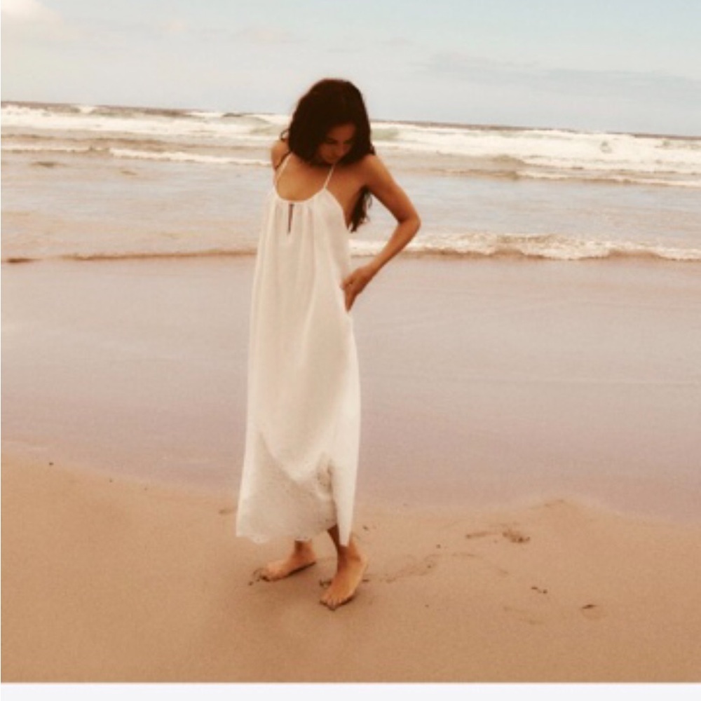 White Beach Dress ZARA NWT - Picture 5 of 8